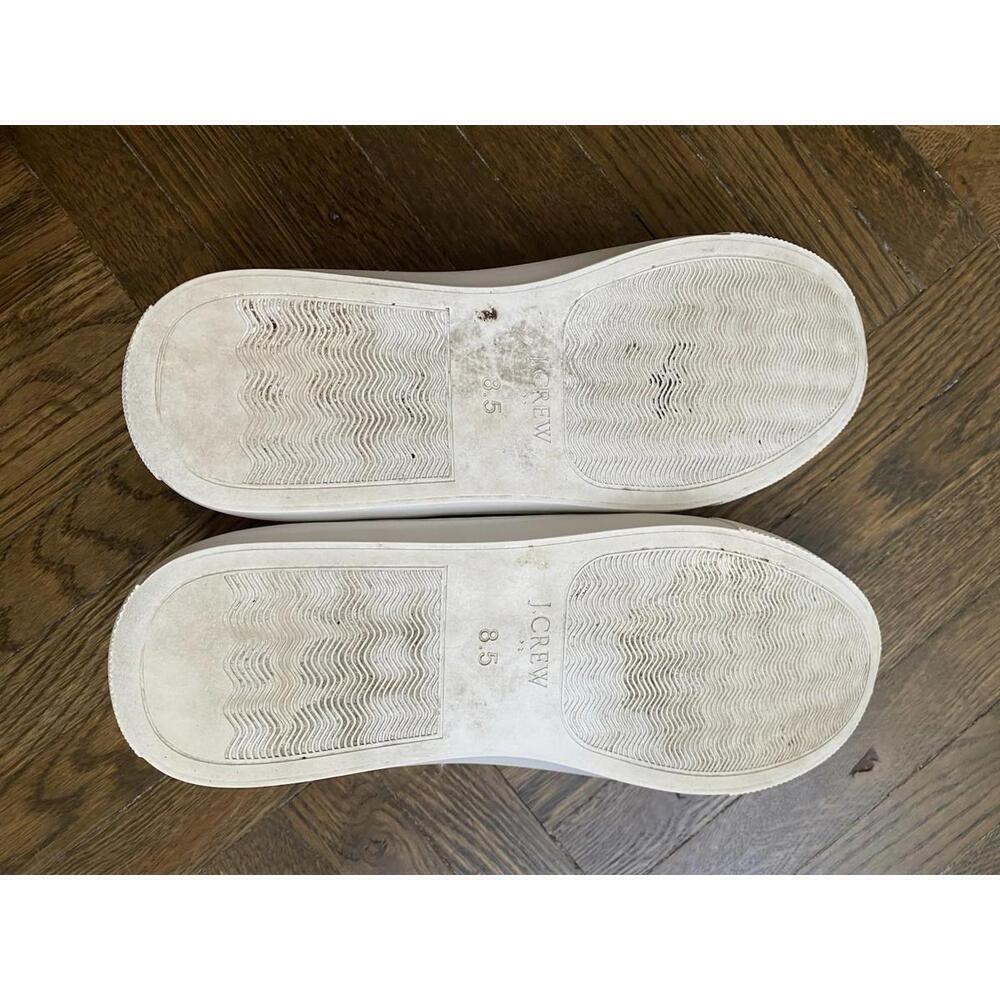 J. Crew Women’s 8.5 Road Trip Lace Up Sneakers Shoes White BC186 - Picture 9 of 10